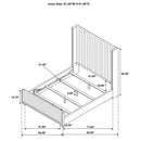 Natasha California King, E.King & Queen Bed - Furniture Now (CA)