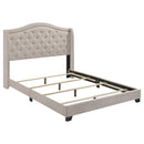 Sonoma Camel Back Eastern King Bed Beige - Furniture Now (CA)