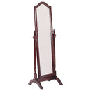 Cabot Rectangular Cheval Mirror with Arched Top Merlot - Furniture Now (CA)