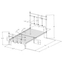 Novak Eastern King, Full, Queen, & Twin Bed - Furniture Now (CA)