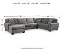 Birkdale Court Sectional with Chaise - Furniture Now (CA)