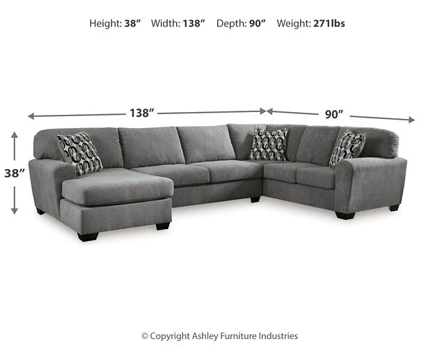Birkdale Court Sectional with Chaise - Furniture Now (CA)