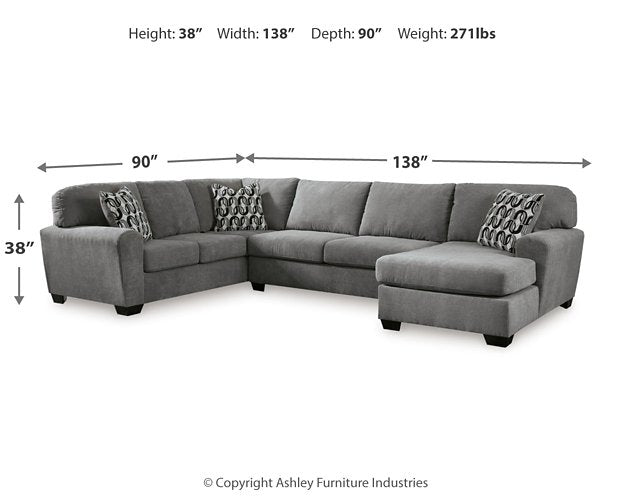 Birkdale Court Sectional with Chaise - Furniture Now (CA)