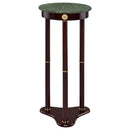 Edie Round Marble Top Accent Table Merlot - Furniture Now (CA)
