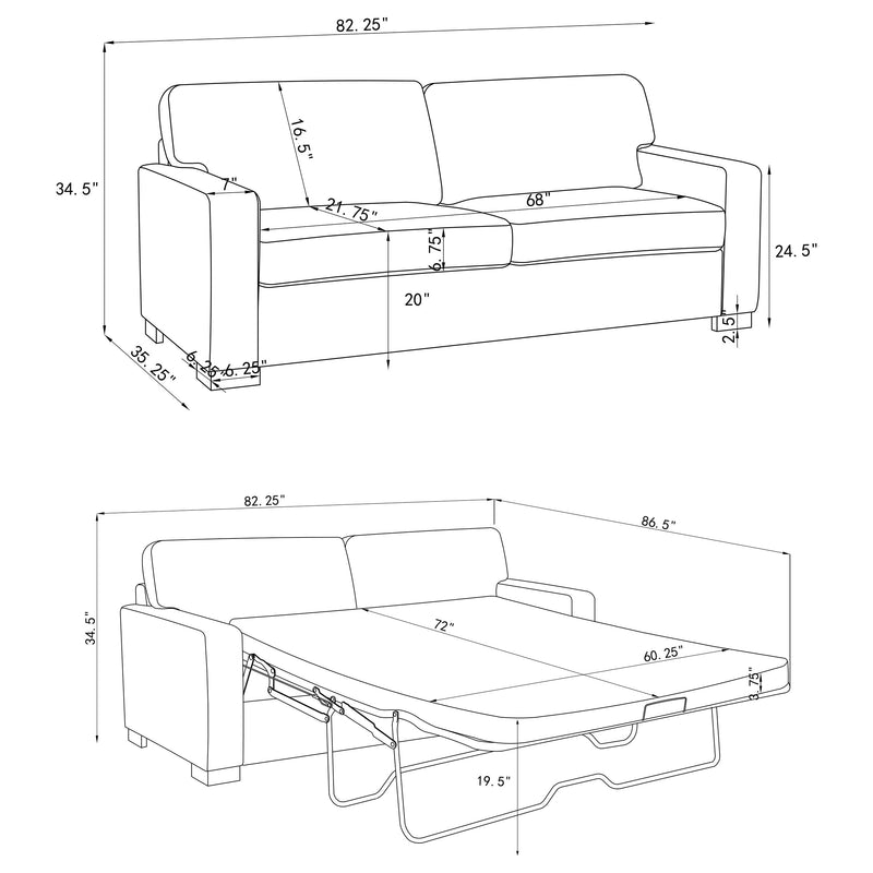 Simpson Sleeper Sofa - Furniture Now (CA)
