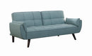 Caufield Biscuit-tufted Sofa Bed Turquoise Blue - Furniture Now (CA)