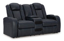 Fyne-Dyme Power Reclining Loveseat with Console - Furniture Now (CA)