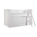 Galen-(5) Low Loft Bunk with Bookcase and Dresser image