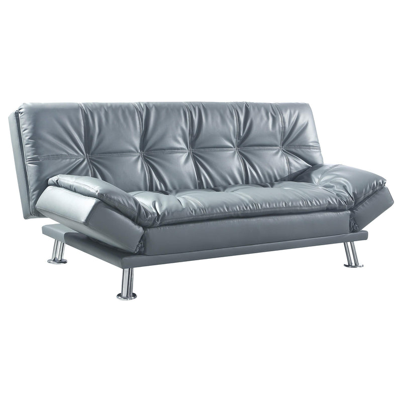 Dilleston Tufted Back Upholstered Sofa Bed Grey - Furniture Now (CA)