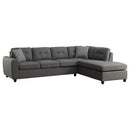 Stonenesse Tufted Sectional Grey - Furniture Now (CA)