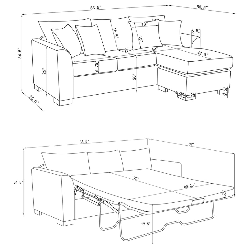 Storey Sleeper Sectionals - Furniture Now (CA)