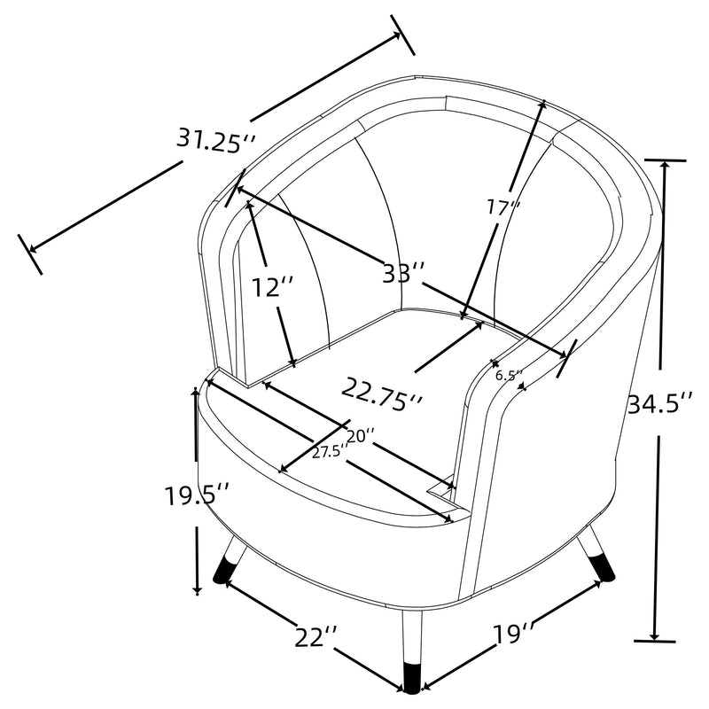 Ellorie Accent Chair - Furniture Now (CA)