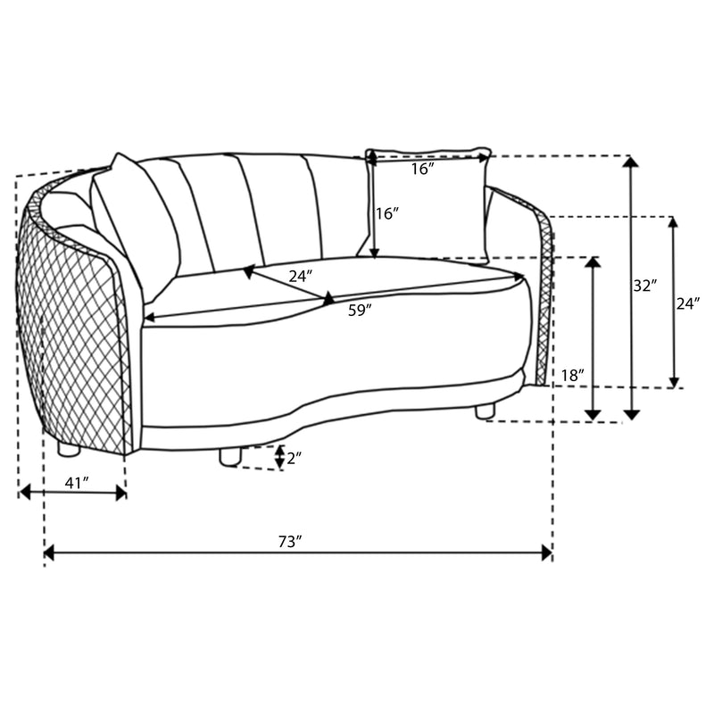 Brookside Stationary Loveseat - Furniture Now (CA)