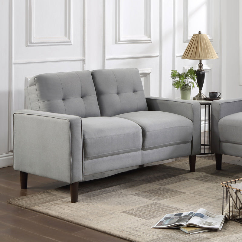 Bowen Upholstered Track Arms Tufted Loveseat - Furniture Now (CA)