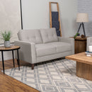 Bowen Upholstered Track Arms Tufted Loveseat - Furniture Now (CA)
