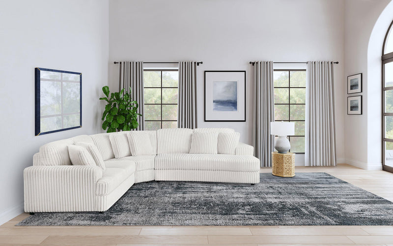 Emberson Upholstered Modular Sectional Sofa Ivory - Furniture Now (CA)
