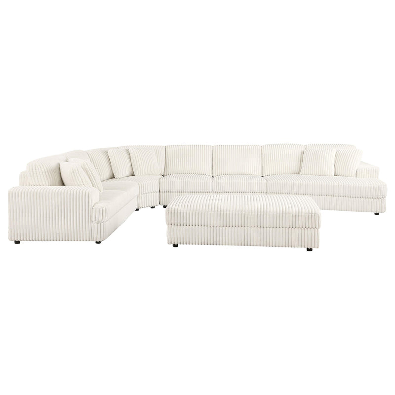 Emberson Upholstered Modular Sectional Sofa Ivory - Furniture Now (CA)