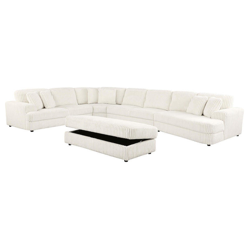 Emberson Upholstered Modular Sectional Sofa Ivory - Furniture Now (CA)