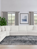 Emberson Upholstered Armless Loveseat Ivory - Furniture Now (CA)