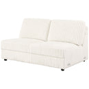 Emberson Upholstered Armless Loveseat Ivory - Furniture Now (CA)