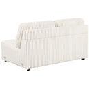 Emberson Upholstered Armless Loveseat Ivory - Furniture Now (CA)