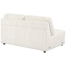 Emberson Upholstered Armless Loveseat Ivory - Furniture Now (CA)