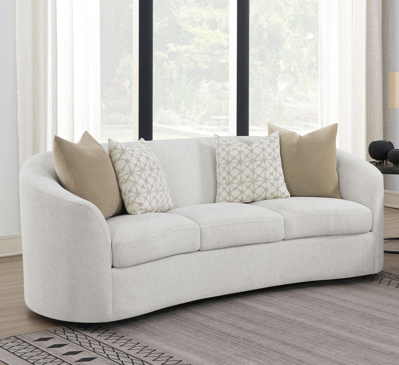 Rainn Upholstered Tight Back Sofa Latte - Furniture Now (CA)