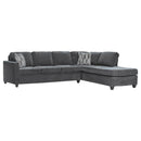 Mccord 2-piece Cushion Back Sectional Dark Grey - Furniture Now (CA)