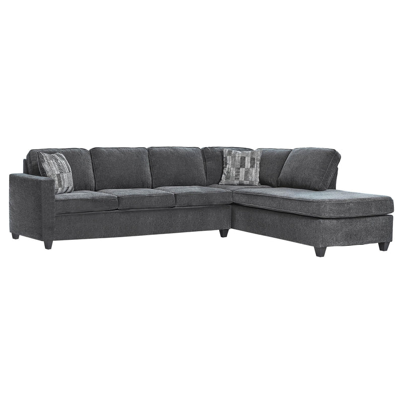Mccord 2-piece Cushion Back Sectional Dark Grey - Furniture Now (CA)