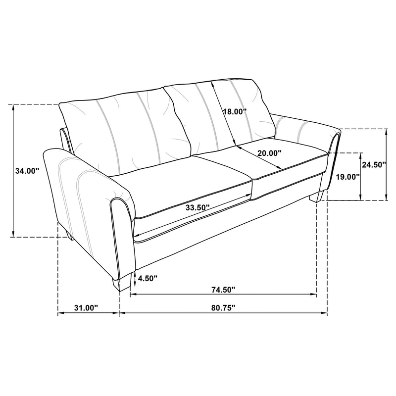 Davis Stationary Sofa - Furniture Now (CA)