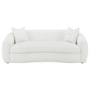 Isabella Upholstered Tight Back Sofa White