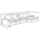 Blaine Stationary Sectionals - Furniture Now (CA)