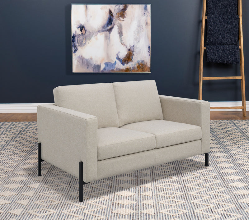 Tilly Upholstered Track Arms Loveseat - Furniture Now (CA)