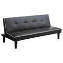 Katrina Tufted Upholstered Sofa Bed Black - Furniture Now (CA)