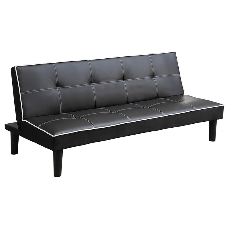 Katrina Tufted Upholstered Sofa Bed Black - Furniture Now (CA)