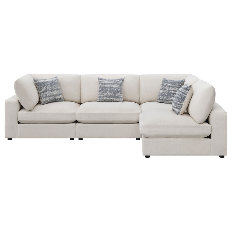 Serene 4 Pc Sectional Beige - Furniture Now (CA)