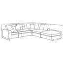 Serene 5-piece Upholstered Modular Sectional Sofa Beige - Furniture Now (CA)