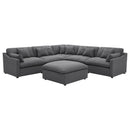 Hobson 6-piece Upholstered Modular Sectional Sofa Charcoal - Furniture Now (CA)