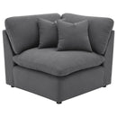 Hobson 6-piece Upholstered Modular Sectional Sofa Charcoal - Furniture Now (CA)