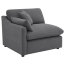 Hobson 6-piece Upholstered Modular Sectional Sofa Charcoal - Furniture Now (CA)