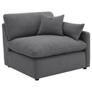 Hobson 6-piece Upholstered Modular Sectional Sofa Charcoal - Furniture Now (CA)