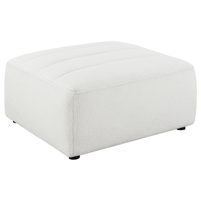 Sunny Upholstered Ottoman Natural - Furniture Now (CA)
