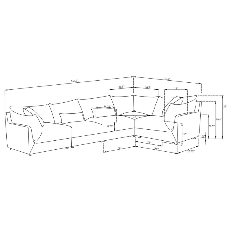 Sasha Modular Sectionals 2 - Furniture Now (CA)