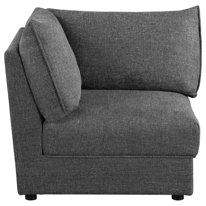 Sasha Upholstered Corner Chair Barely Black - Furniture Now (CA)