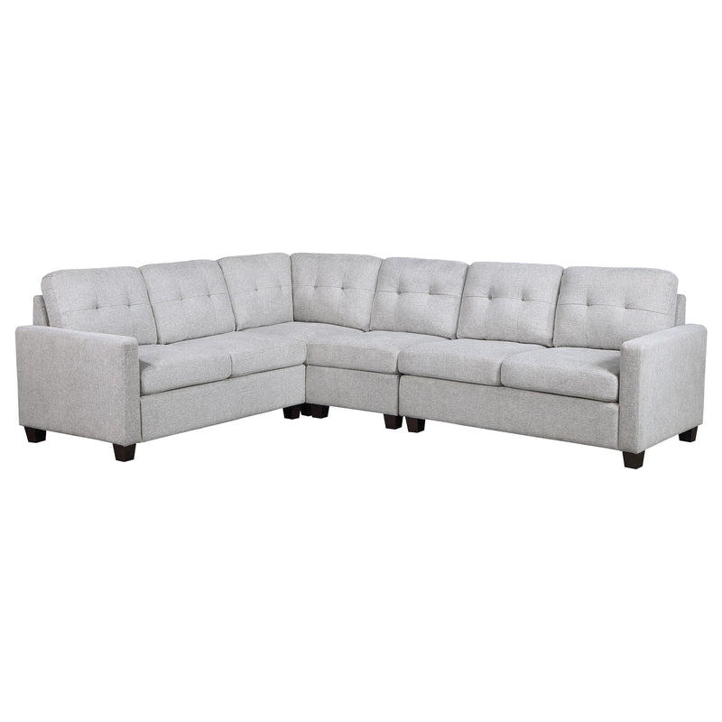 Georgina 4-piece Upholstered Modular Sectional Sofa Beige - Furniture Now (CA)