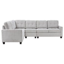 Georgina 4-piece Upholstered Modular Sectional Sofa Beige - Furniture Now (CA)