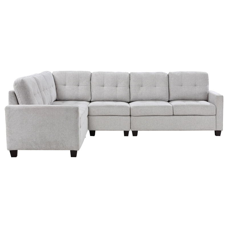 Georgina 4-piece Upholstered Modular Sectional Sofa Beige - Furniture Now (CA)