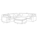 Raleigh Modular Sectionals Upholstered - Furniture Now (CA)