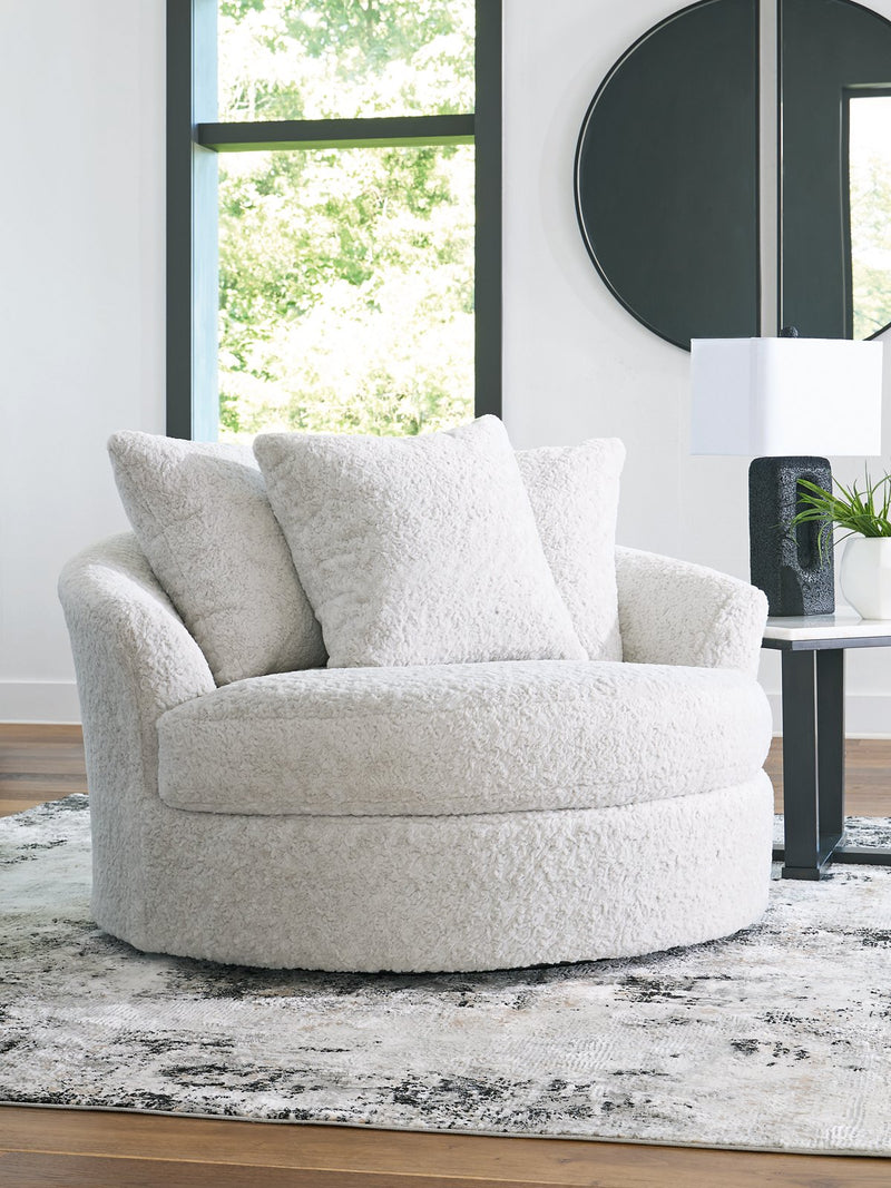 Cuddle Plush Oversized Swivel Accent Chair - Furniture Now (CA)