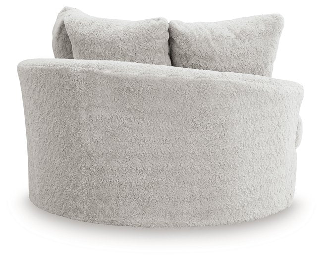 Cuddle Plush Oversized Swivel Accent Chair - Furniture Now (CA)